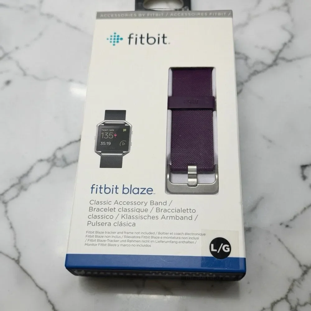 Fitbit Blaze Classic Accessory Band- Size Large-Purple